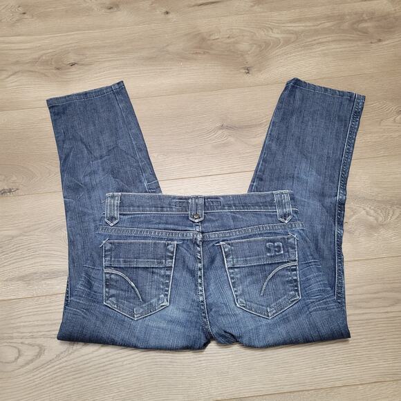 Joes Jeans Womens 24 Blue Crop Classiccore Low Rise Mom Casual Denim Stretch - Picture 1 of 10